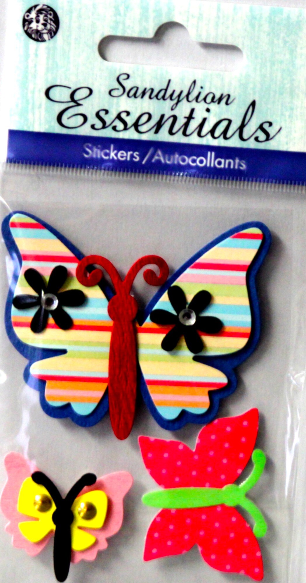 Sandylion Essentials Butterflies Dimensional Stickers