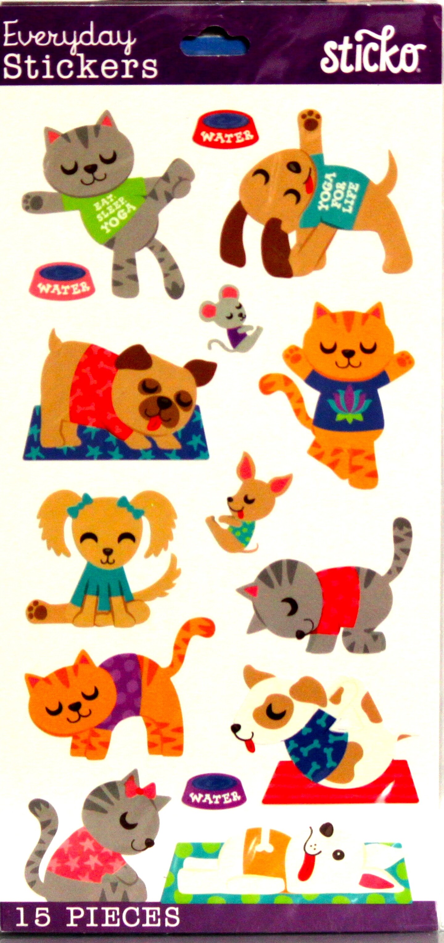 Sticko Animal Yoga Themed Stickers