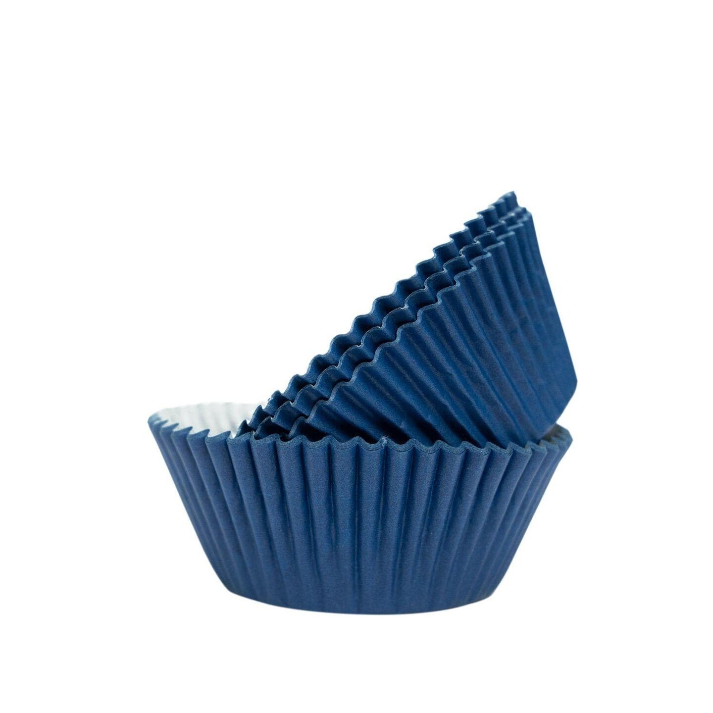 Solid Navy Blue Standard Size Cupcake Wrappers & Liners | 25 PC Set