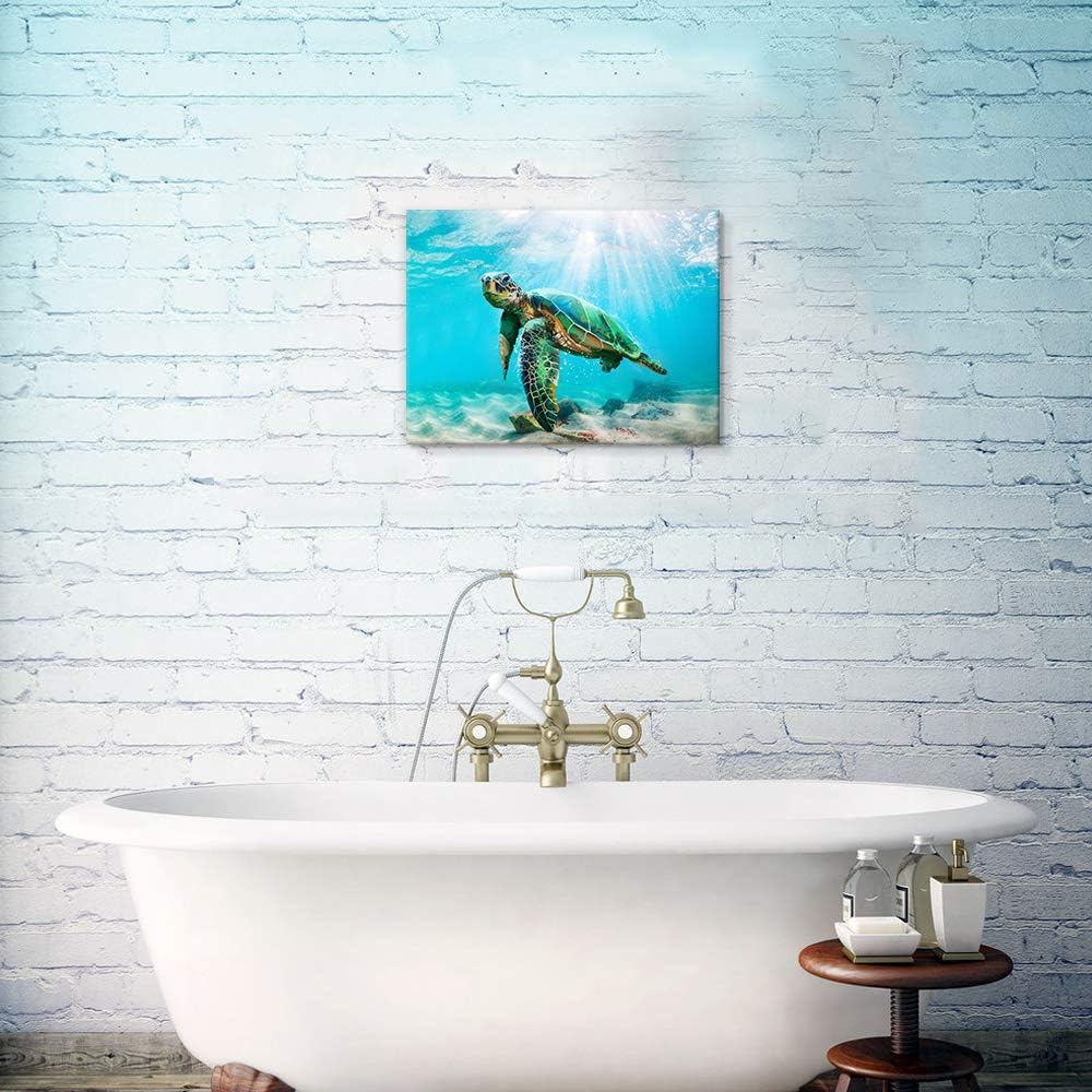 Summer Green Sea Turtle Wall Decor Tropical