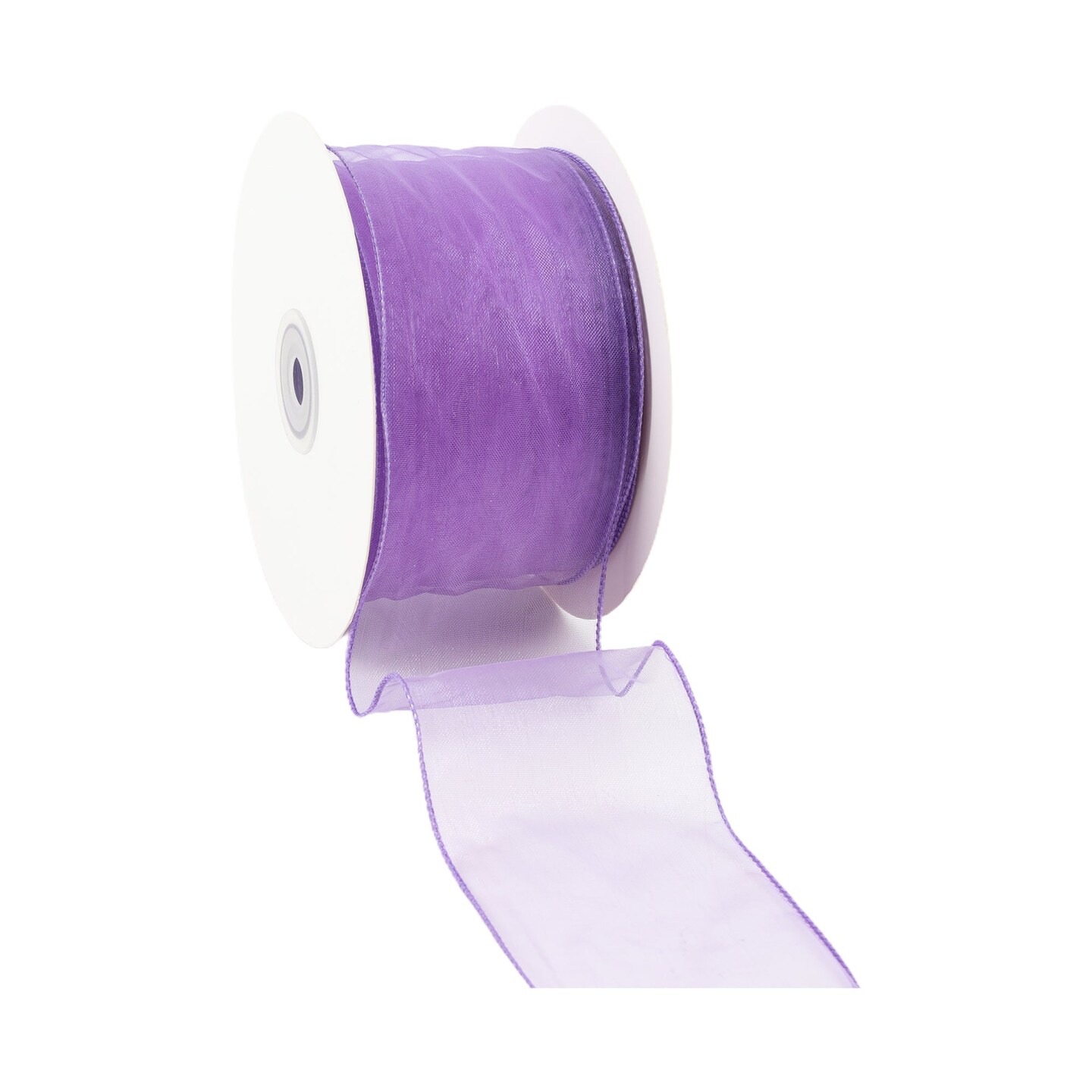 LaRibbons 1 1/2" - 2 1/2" Wired Sheer Ribbon | 50 Yard Roll