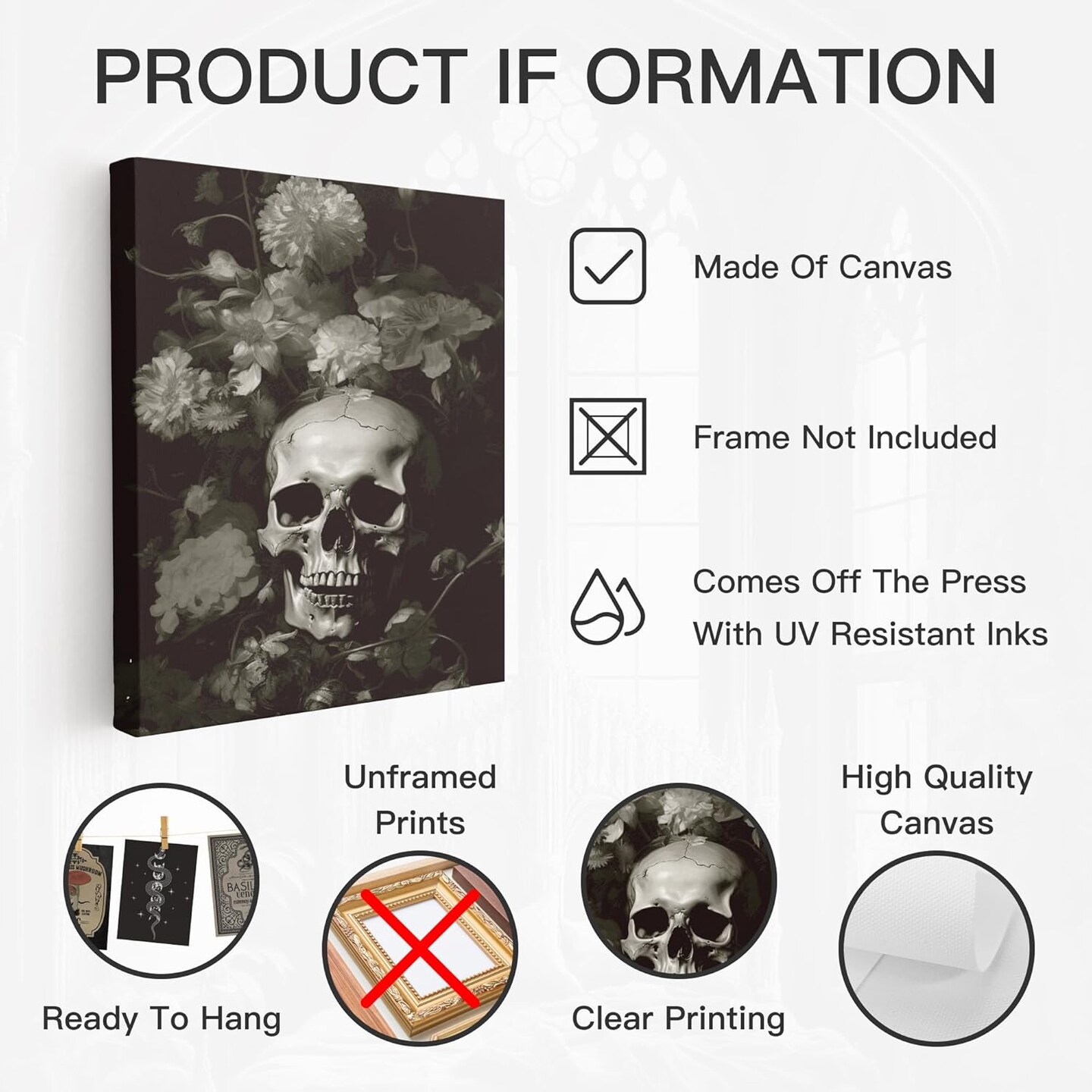 Gothic Wall Decor - 9pcs