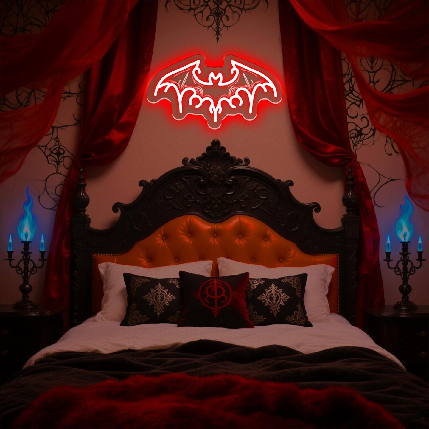 Bat Neon Sign -Spooky Halloween Decor