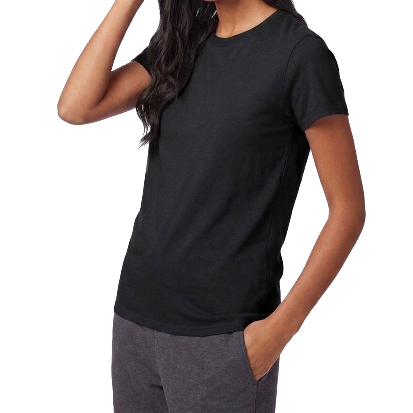 Hanes Women's Perfect-T Casual T-Shirt, Short Sleeve Crewneck Shirt for Layering & Crafting