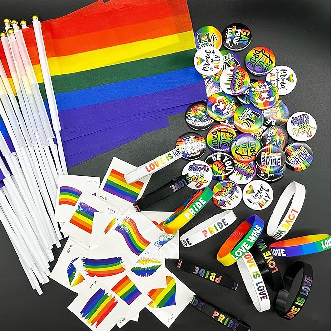 Pack De 24 Pulseras LGBTQ Arcoíris – 3 Estilos Para El Mes Del Orgullo, Pulseras De Silicona Con Mensaje Pride Love Is Love, Accesorios Para Fiestas