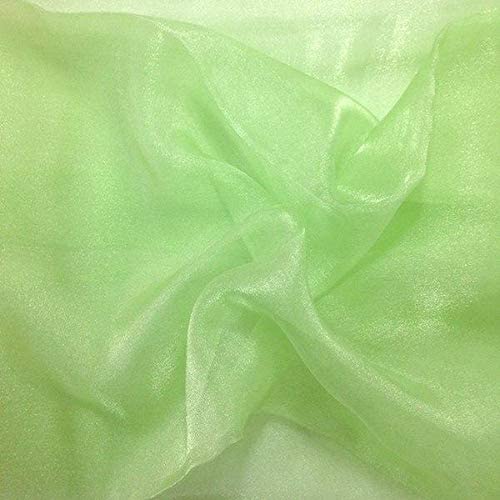 1 Yard Sparkle Crystal Sheer Organza, 60″ Wide 100% Polyester Shiny Fabric