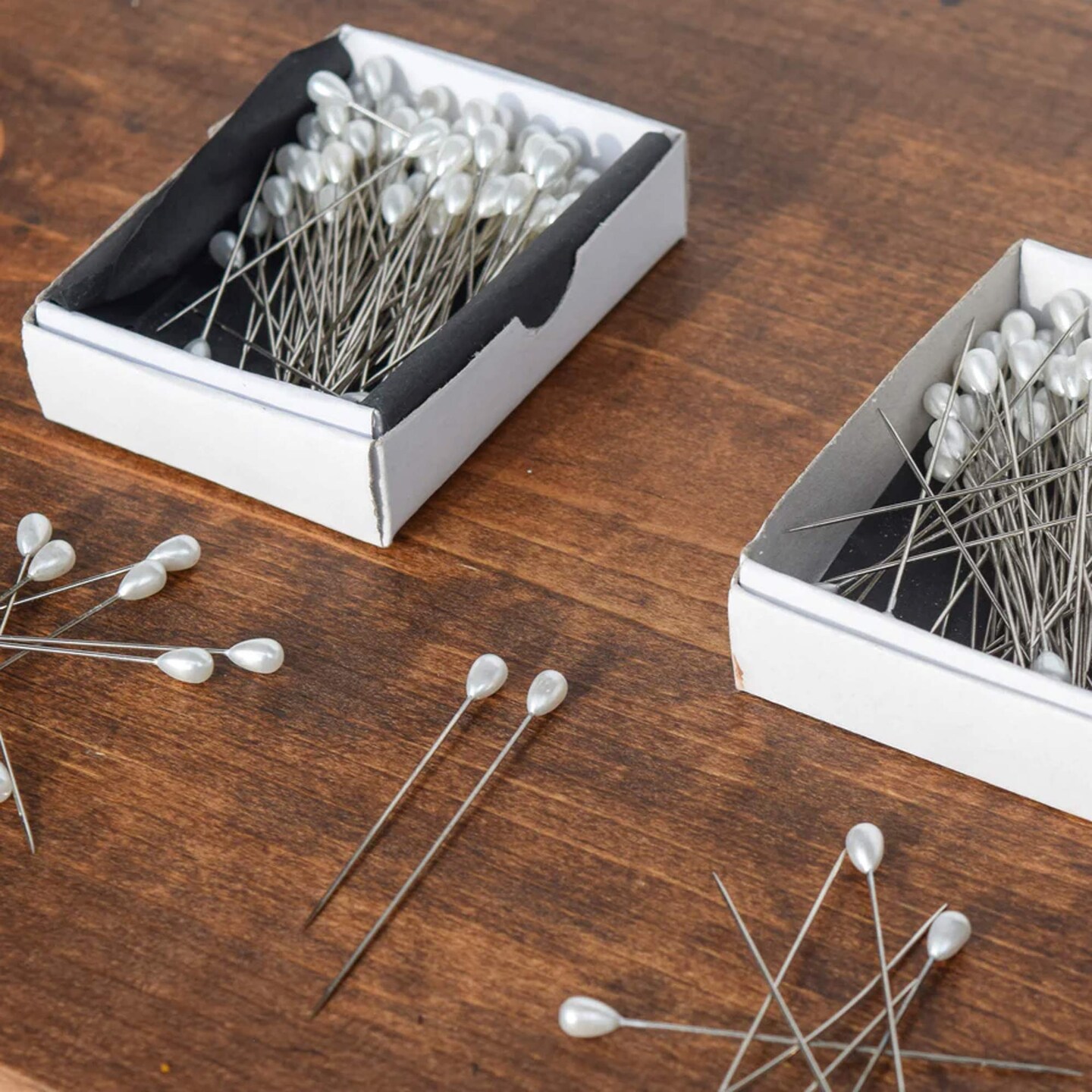 100 Large 2.75” White Pearl Head Bridal Pins Wedding Bouquet Pins Craft Supplies