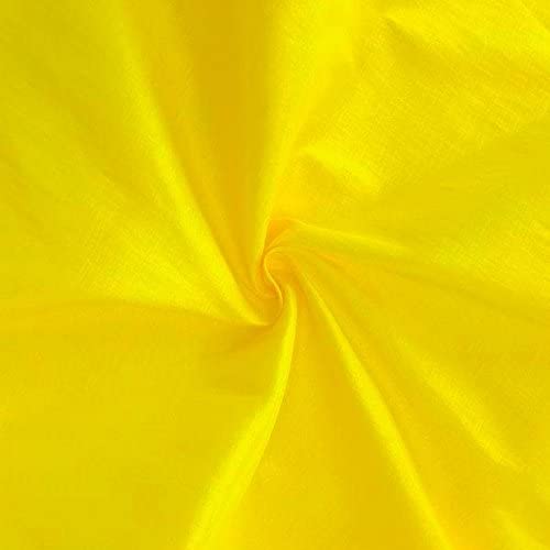 1 Yard Yellow Stretch Taffeta Fabric 60" Wide for Dresses, Bridal Gowns & Crafts