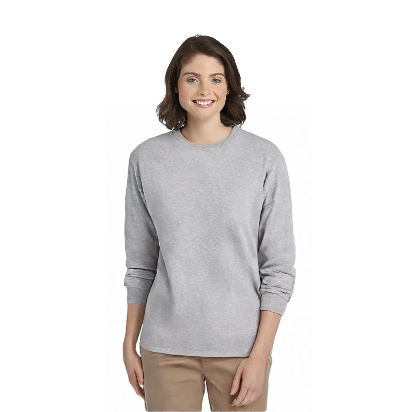 JERZEES Dri-Power Long Sleeve Crewneck T-Shirt for Sports, Work & Layering Wear