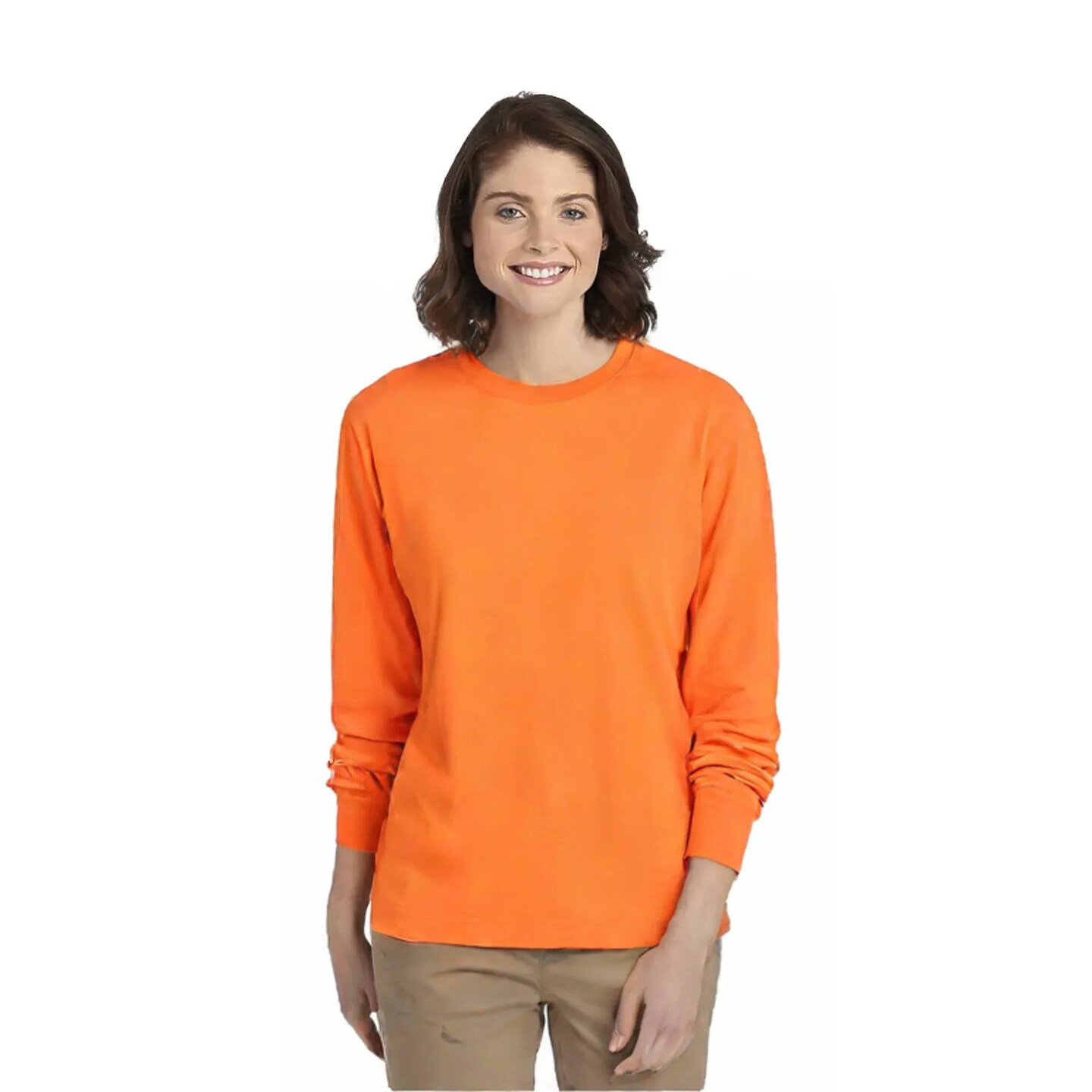 JERZEES Dri-Power Long Sleeve Crewneck T-Shirt for Sports, Work & Layering Wear