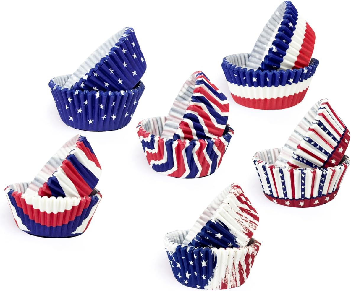 300-Count Independence Day Standard Cupcake Liners Cupcake Cups