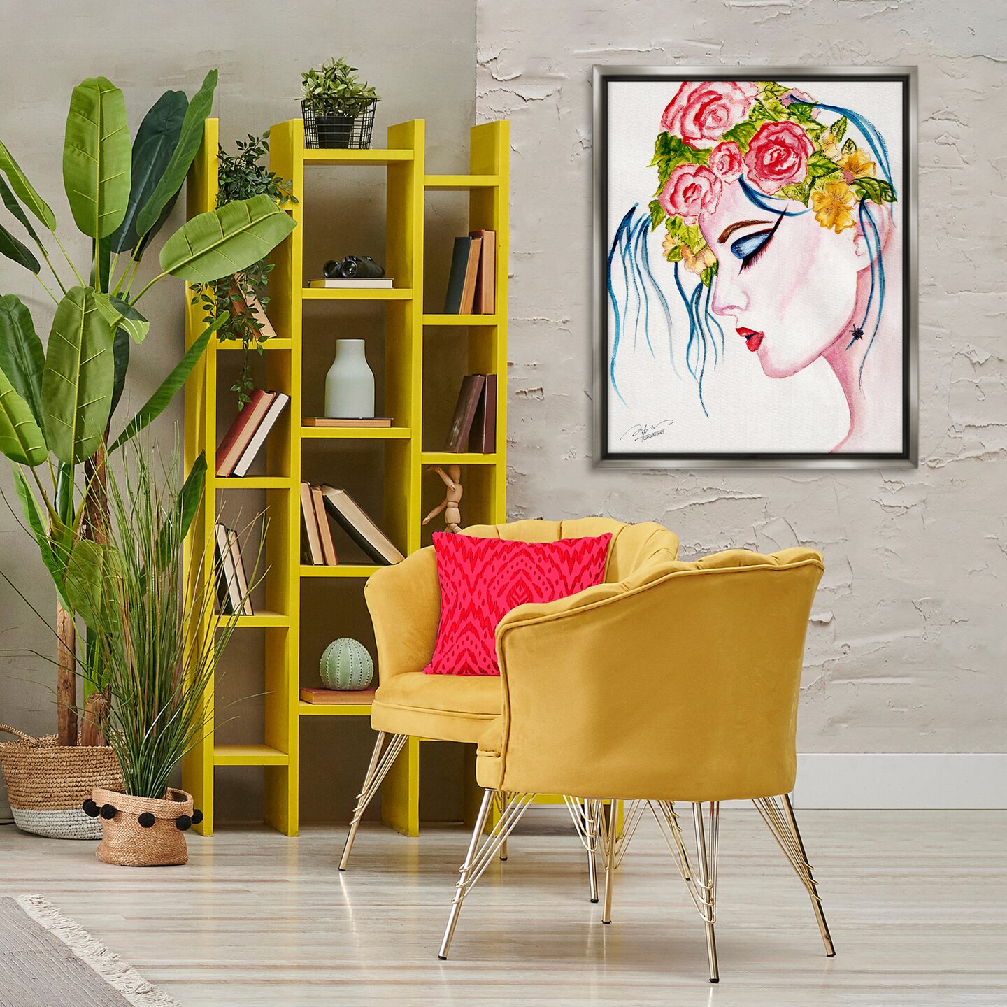 Stupell Industries Elegant Feminine Abstraction Floating Frame By Texturetones