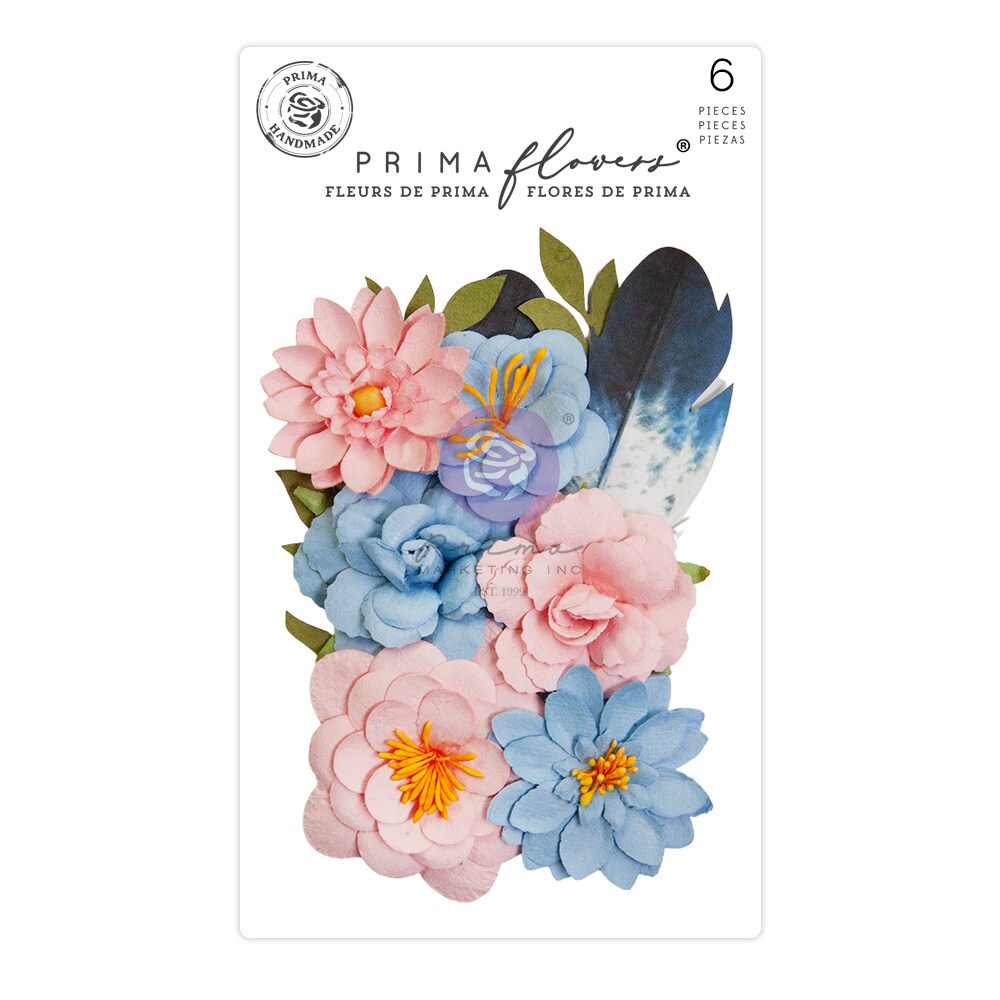 Spring Abstract Collection Flowers - Painted Notes - 10 pcs mulberry paper