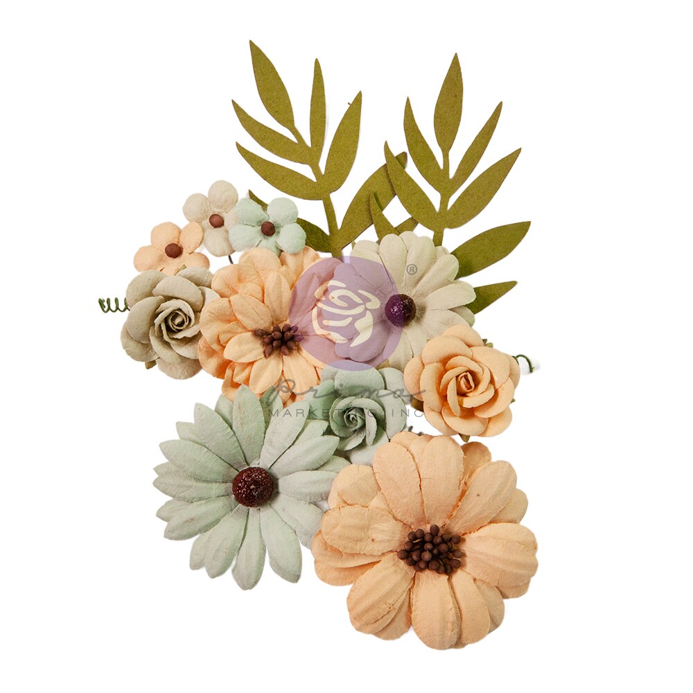 In The Moment Flowers - Rustic Wonder - 12 pcs mulberry paper 