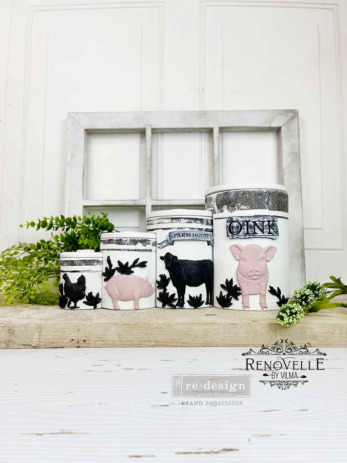 Redesign Decor Moulds® - Farm Friends - 1 pc, 5"x8", 8mm thickness Copyright #VA0002330235