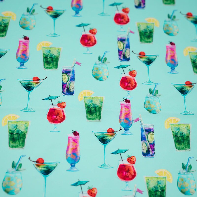 Drink Me Printed Spandex Fabric