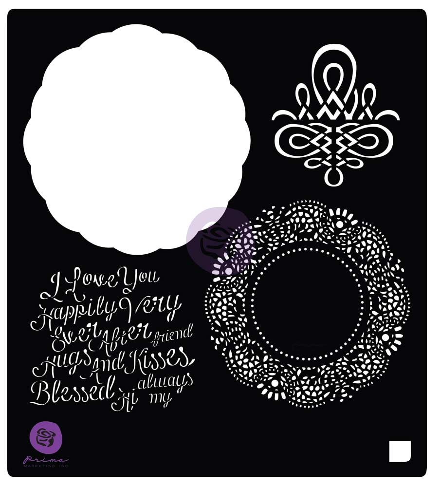 6x6 Stencil: Vintage Emporium Doily