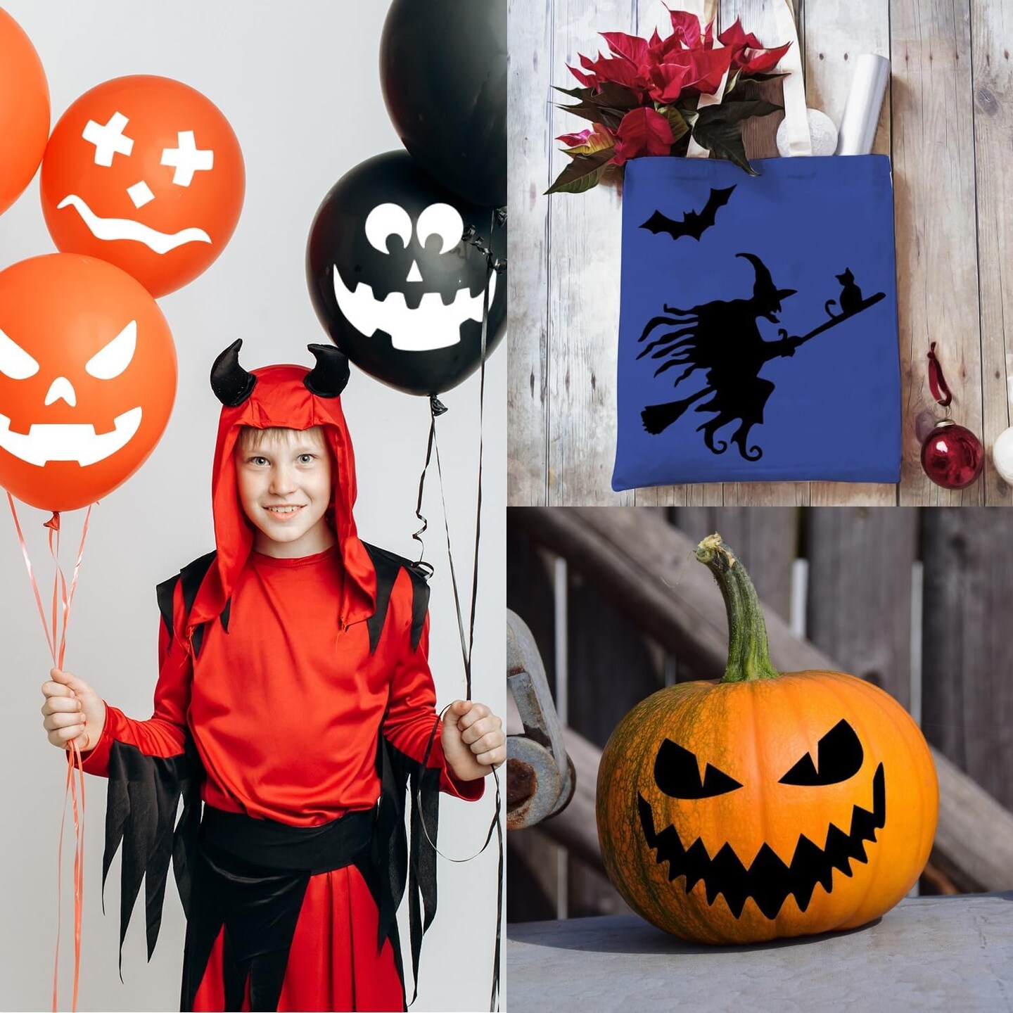 18 Pieces Halloween Stencils