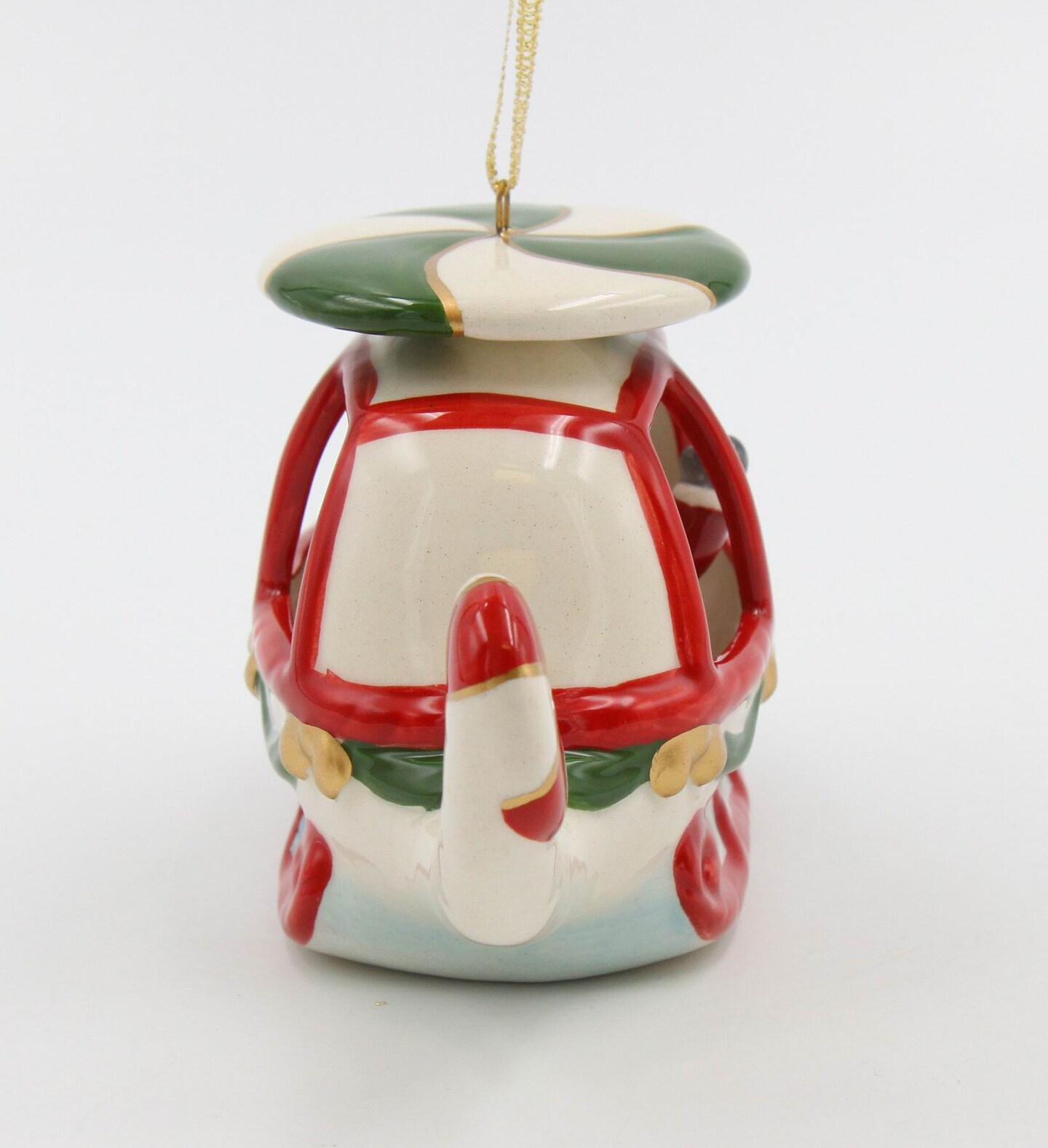 Ceramic Christmas Santa Helicopter Ornament, Home Décor, Gift for Her, Gift for Mom, Kitchen Décor, Christmas Décor
