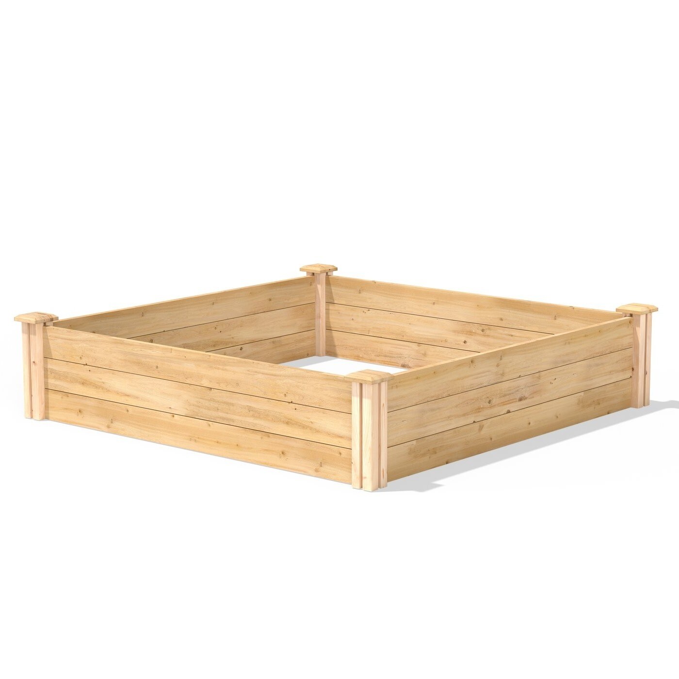 Natural Pine Wood 4x4 Raised Garden Bed Planter Box