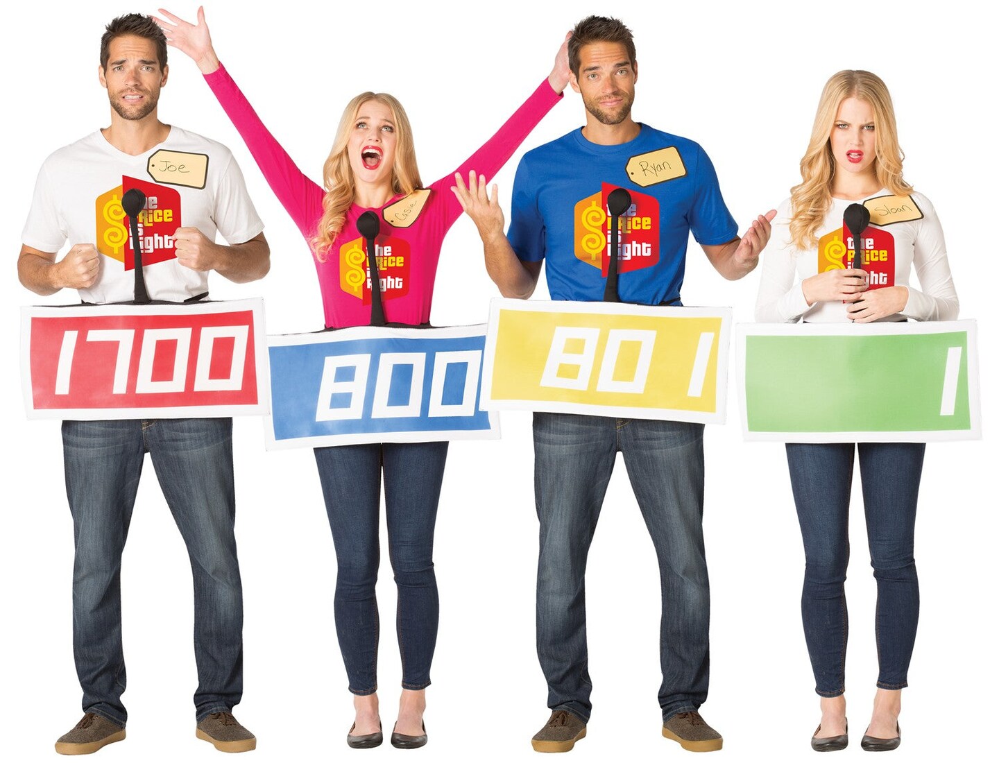 The Price is Right Contestant 4 Pack Game Show Halloween Costume, Adult One Size