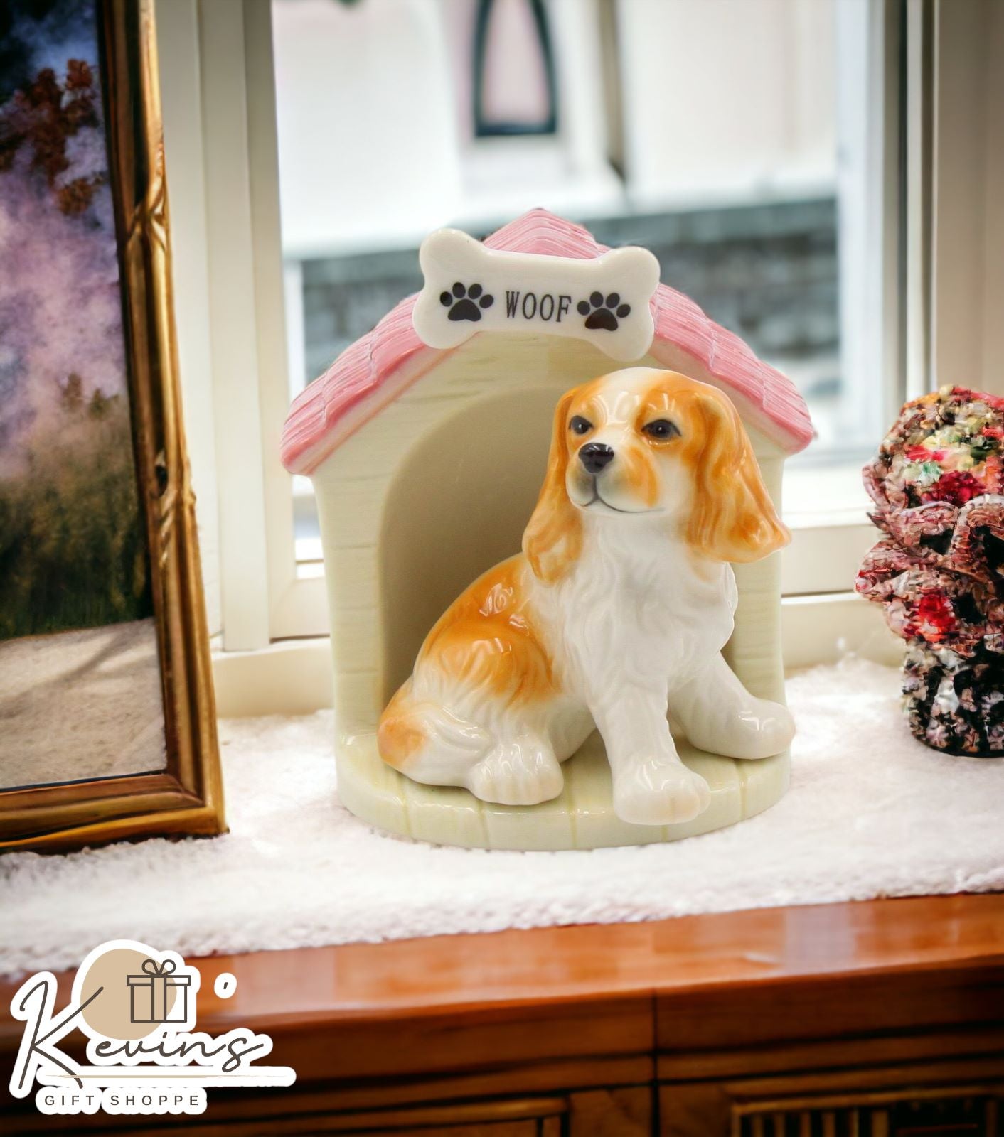Cosmos Gifts Valentine Cocker Spaniel Dog Salt & Pepper Shakers Set - Fine Porcelain, 3 Inches Tall - View #4