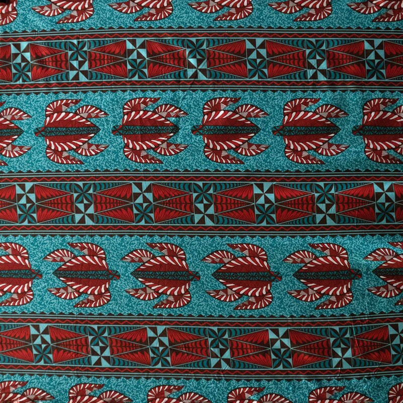 1 Yard Tonga Sea Turtles Peachskin Fabric with Polynesian Hibiscus Floral Print 44/45 Inch Width ...