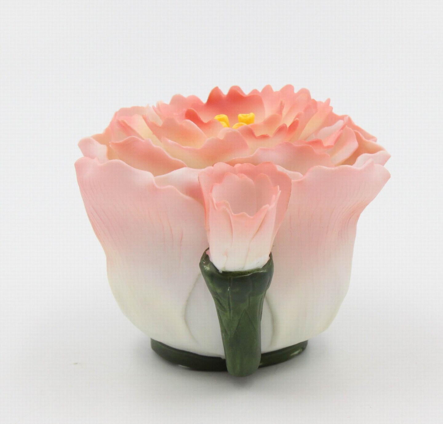 Ceramic Mini Peony Flower Teapot Figurine, Gift for Her, Gift for Mom, Kitchen Décor, Tea Party Décor, Café Décor, Spring Kitchen Decor