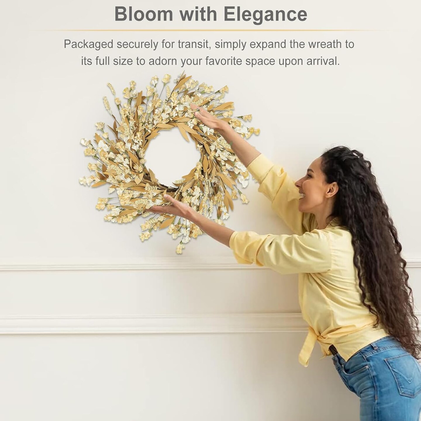 24 Inches Fall Wreaths (Wheat)