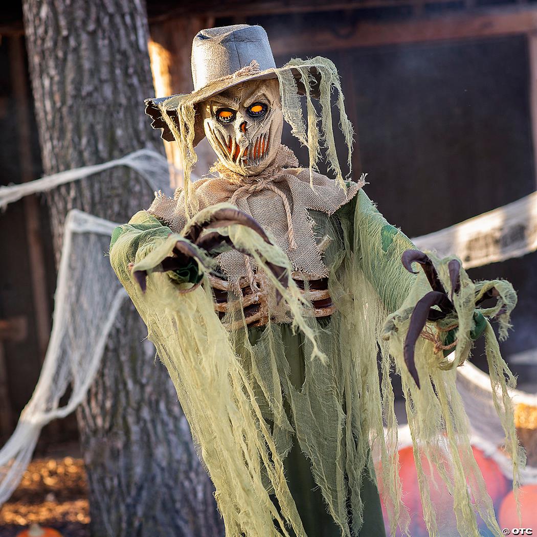 6 Ft Animated Inferno Scarecrow Halloween Decoration