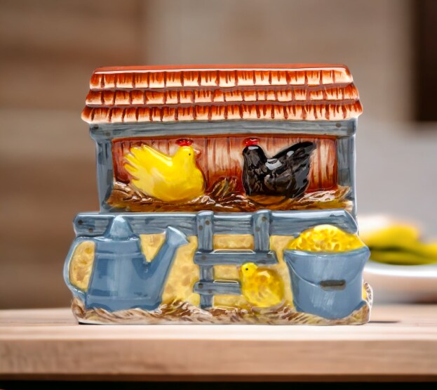 Ceramic Rooster Napkin Holder, Home Décor, Gift for Her, Gift for Mom, Kitchen Décor, Farmhouse Décor, Fall Decor