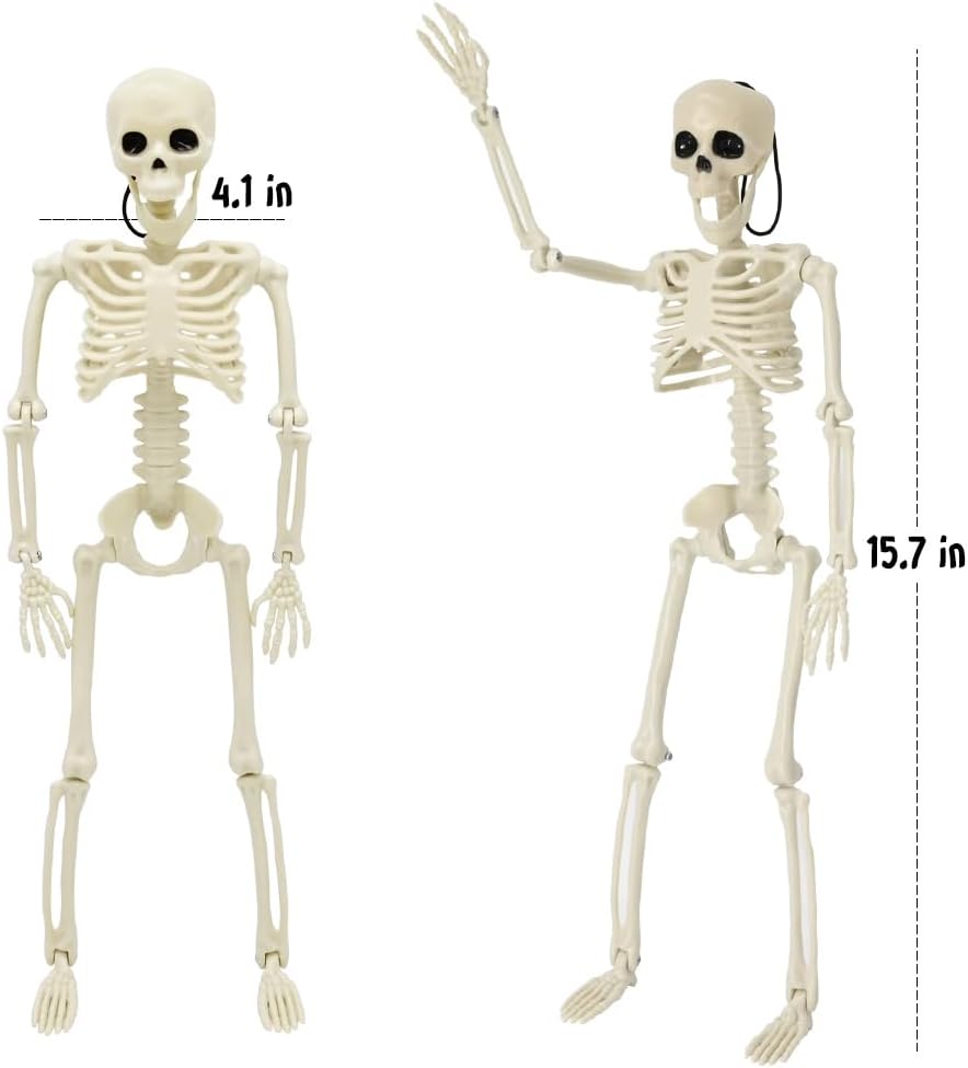 5 Pack 16&#x22; Halloween Skeleton Decorations
