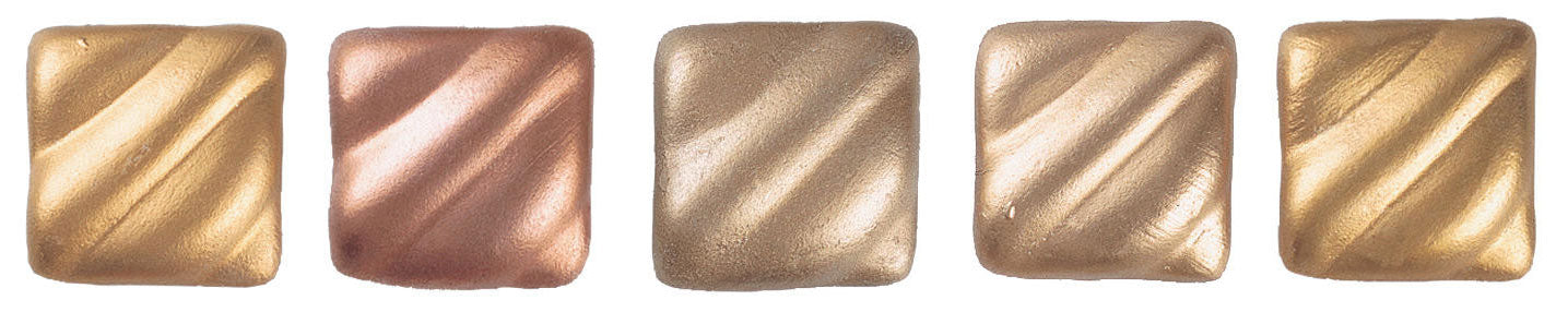 Amaco Rub &#x27;N Buff Wax Metallic Finish, 5 Color Gold Assortment (Antique Gold, Autumn Gold, European Gold, Gold Leaf, Grecian Gold)