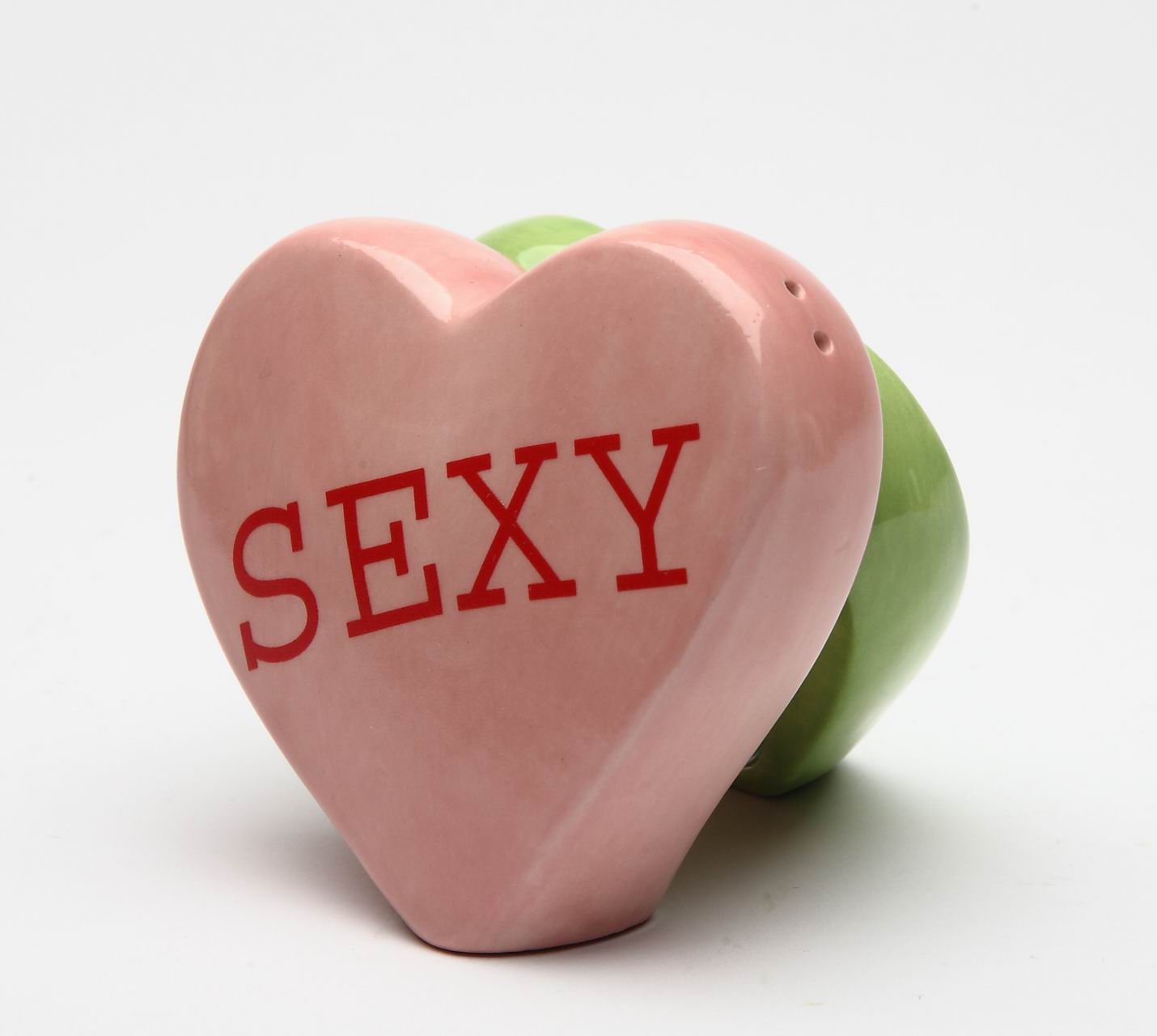 Ceramic Inseparable Heart Shaped Salt & Pepper Shaker (1 piece), Home Décor, Gift for Her, Kitchen Décor, Valentine’s Day Décor