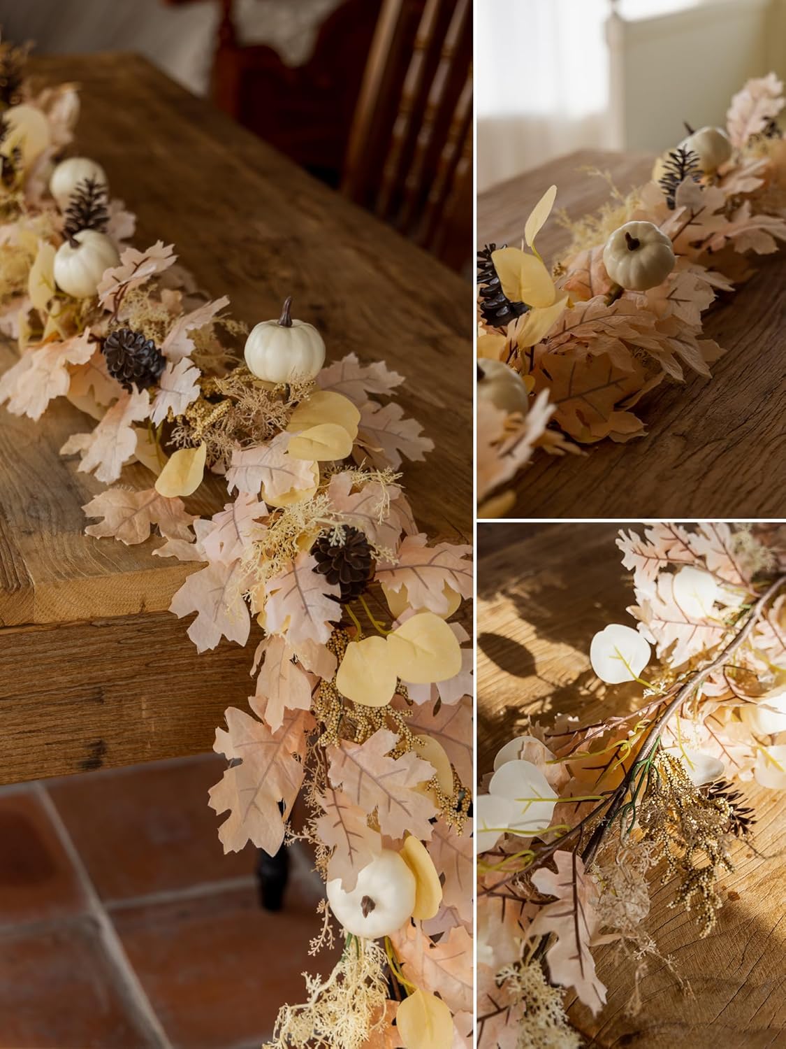6FT Boho Fall Garland (Beige)