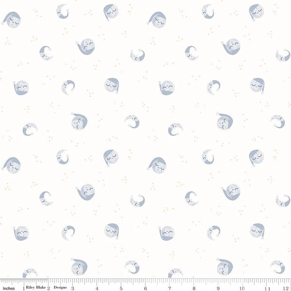 Goodnight Moon in Cloud (c16302-cloud) | Twinkle Little Star | Natalia Juan Abello | Riley Blake