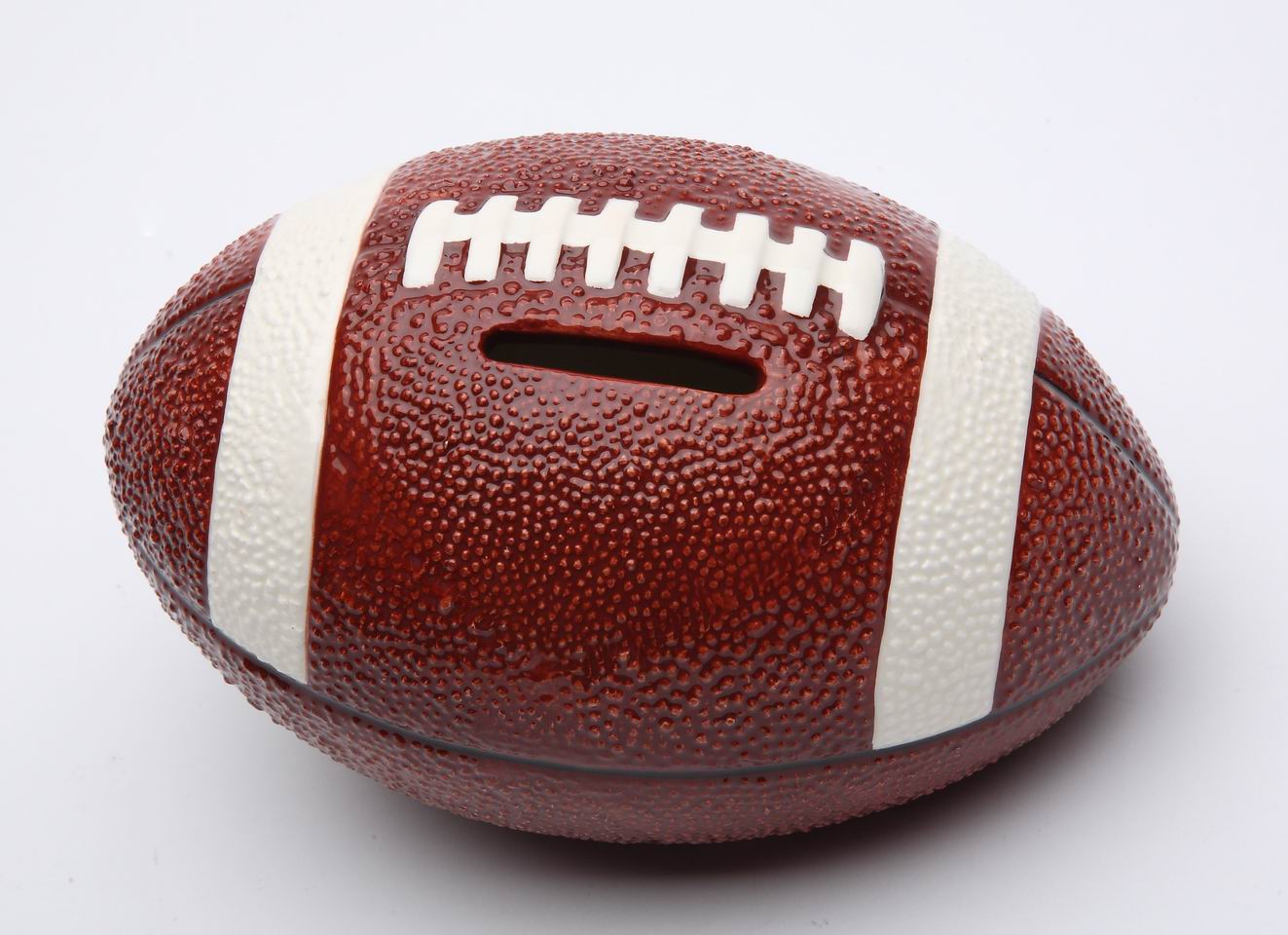 Ceramic Football Piggy Bank, Home D&#xE9;cor, Gift for Him, Gift for Dad, Gift for Son, Kid&#x2019;s Room D&#xE9;cor, Game Room Decor