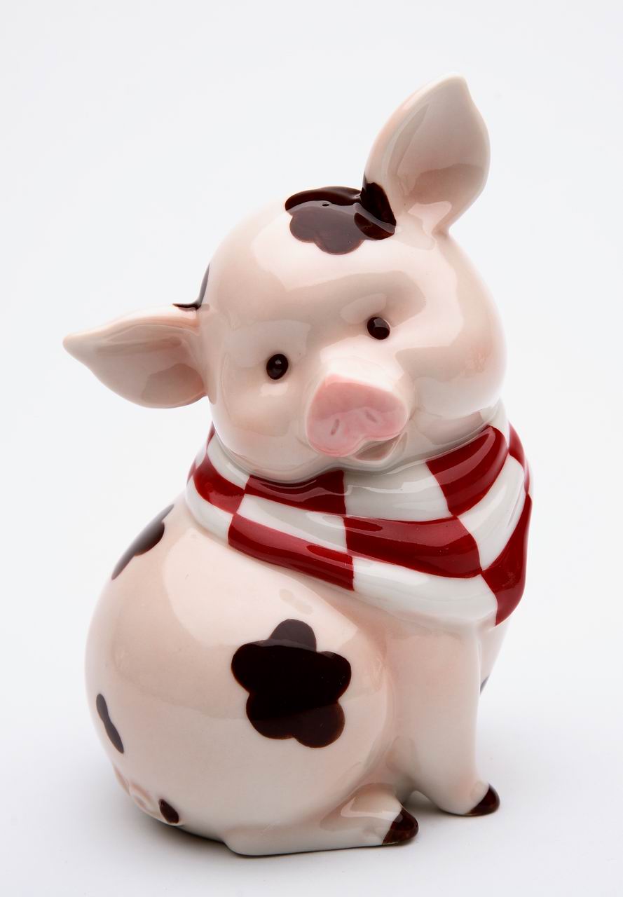 Ceramic Pig Piggy Bank, Home Décor, Gift for Her, Gift for Mom, Kitchen Décor, Farmhouse Décor