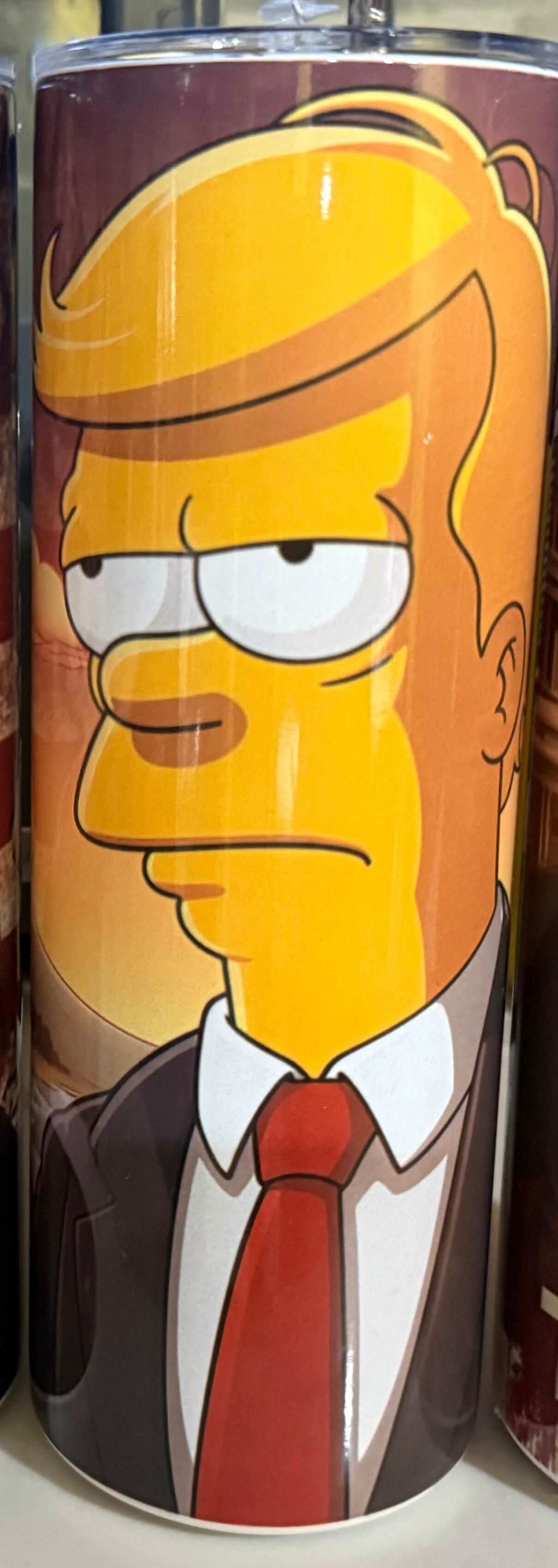 20 oz Cartoon Trump Tumbler