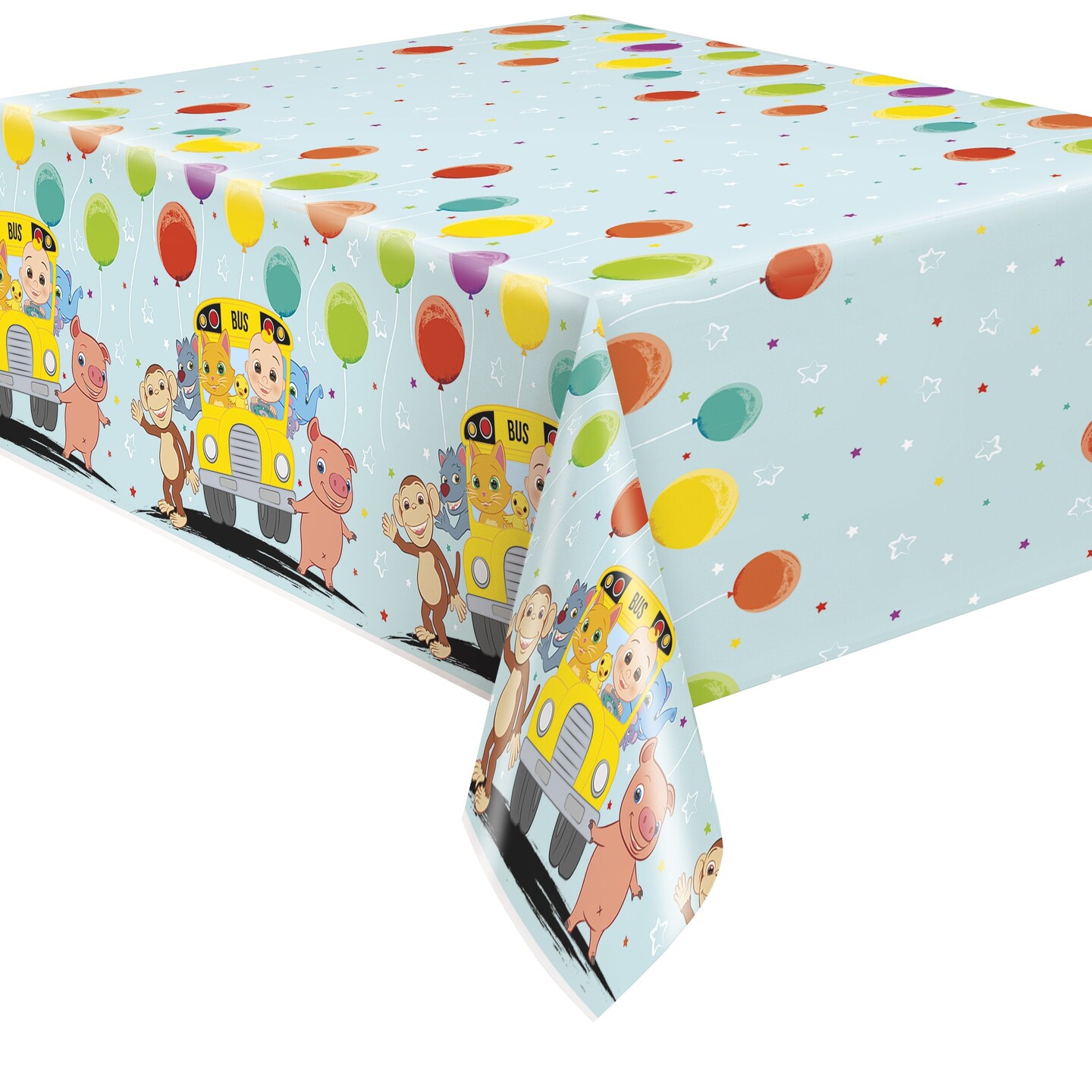 Cocomelon 54&#x22; x 84&#x22; Plastic Table Cover
