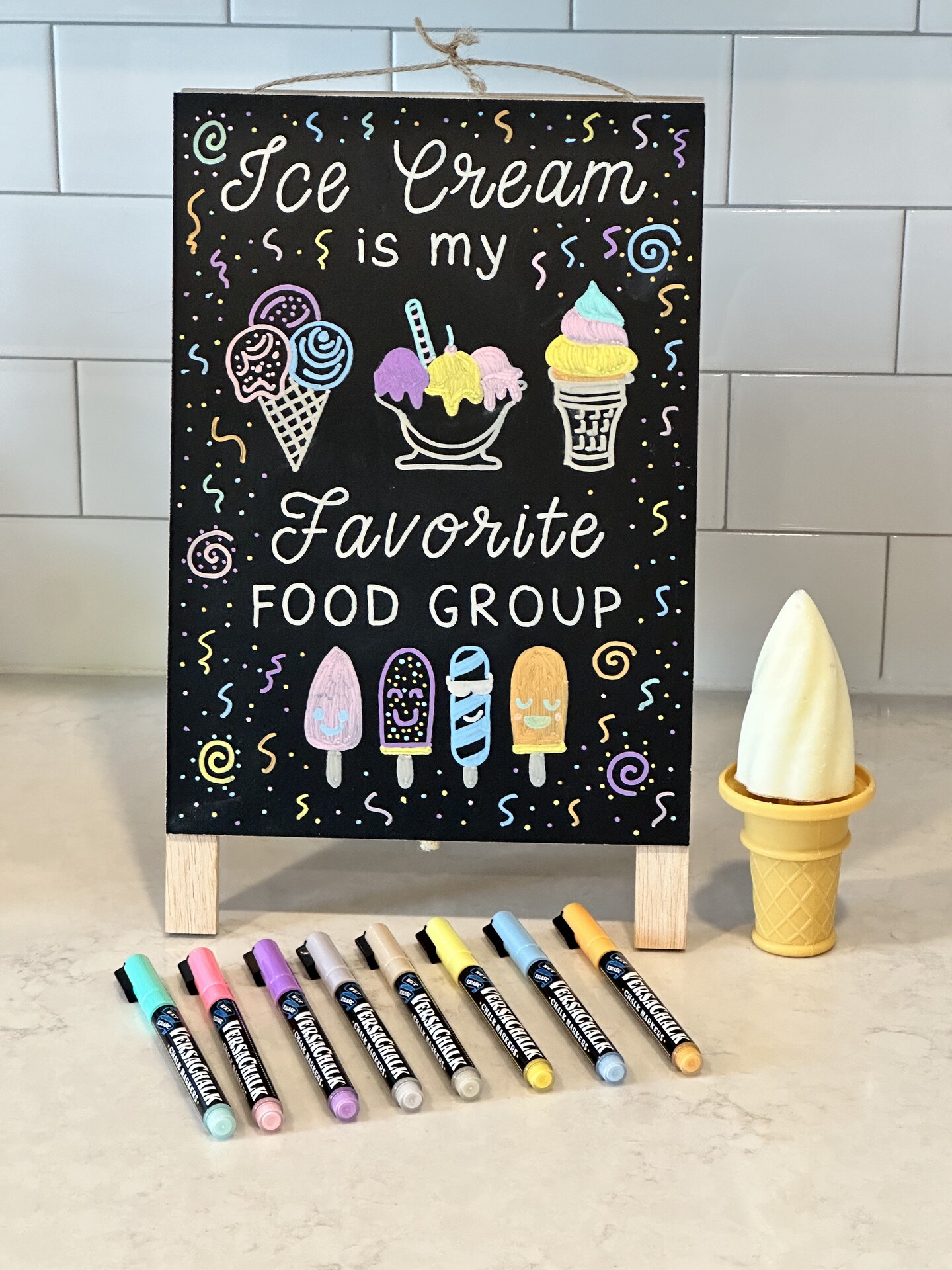 VersaChalk Pastel Liquid Chalk Markers, Set of 8- 3mm Tip