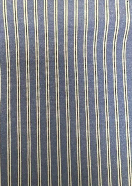 1 Yard Seersucker Vertical Stripe Woven Fabric, 58″ Wide Polyester Cotton Rayon Blend