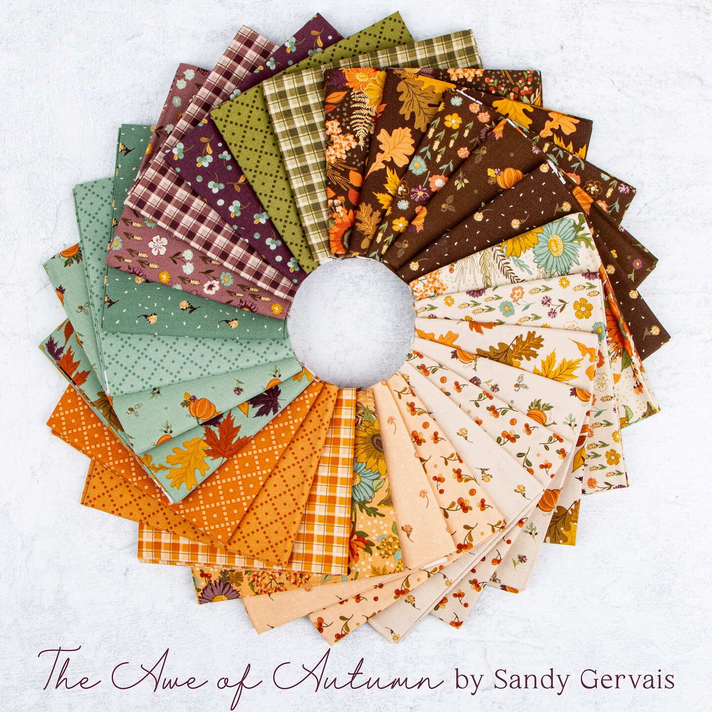 The Awe of Autumn Fat Quarter Bundle by Sandy Gervais for Riley Blake (FQ-16190-26)