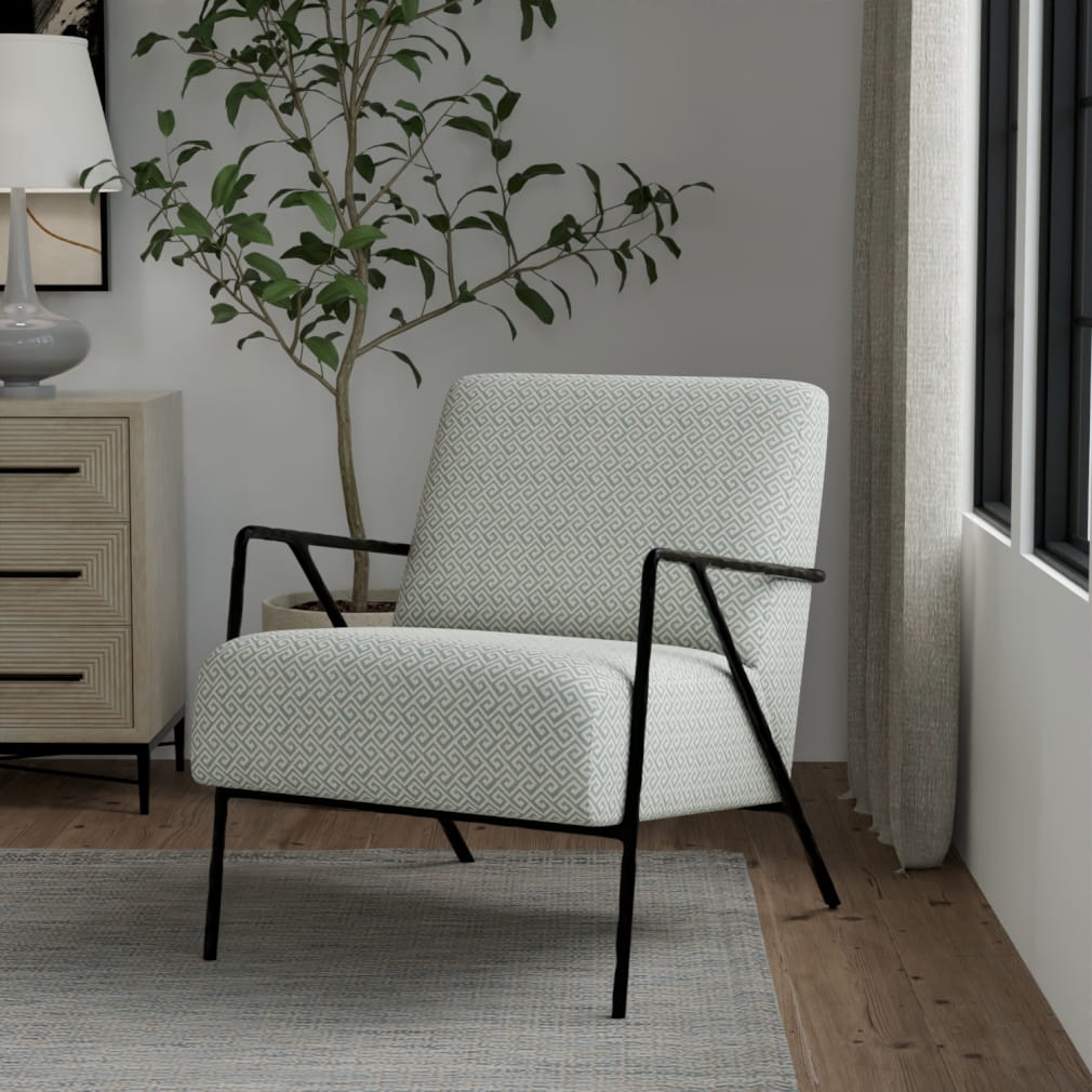 Upholstery Fabric - Aqua & Teal Abstract & Geometric,Greek Key Upholstery Fabric 54 Inches"