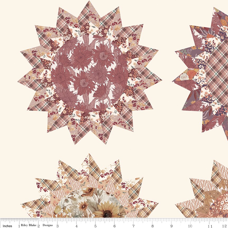 Evening on the Prairie Cheater Print (cd16753-cream) | Evening on the Prairie | Modern Prairie | Riley Blake