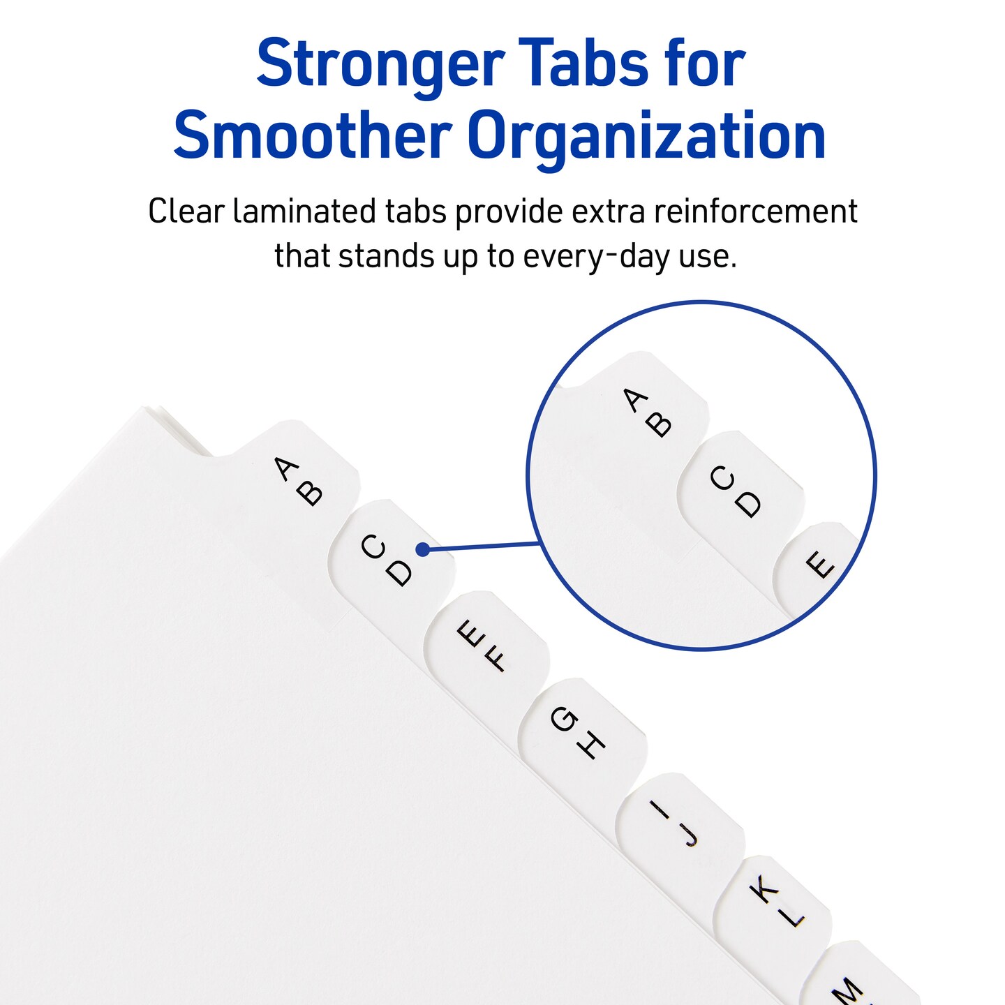 Avery A-Z Mini Dividers for 3 Ring Binders, 12 Tabs per Set, 8.5" x 5.5", Pre-printed Tabs, 4 Binder Divider Sets (43131)