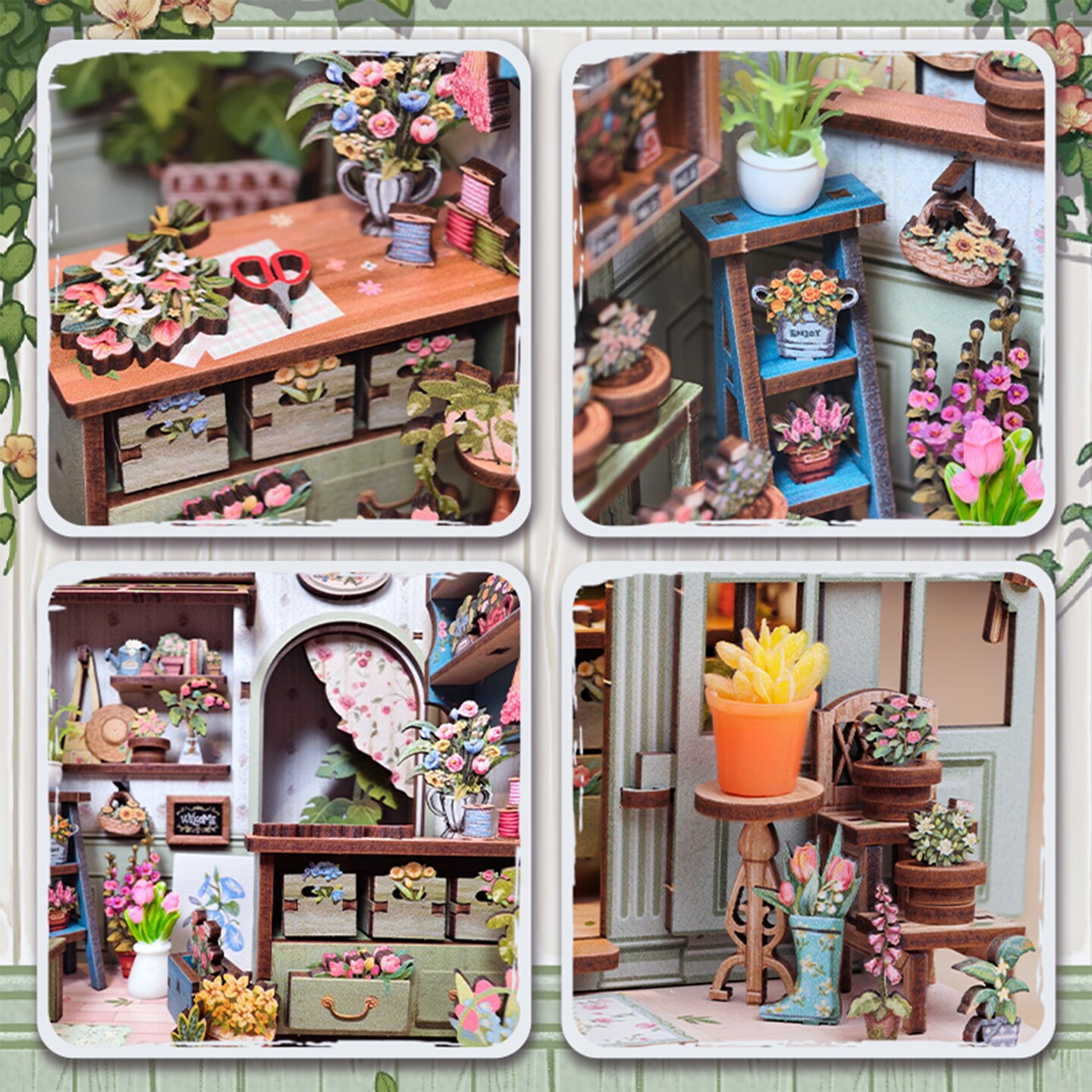 DIY Book Nook Kit - Champs-&#xC9;lys&#xE9;es Florist
