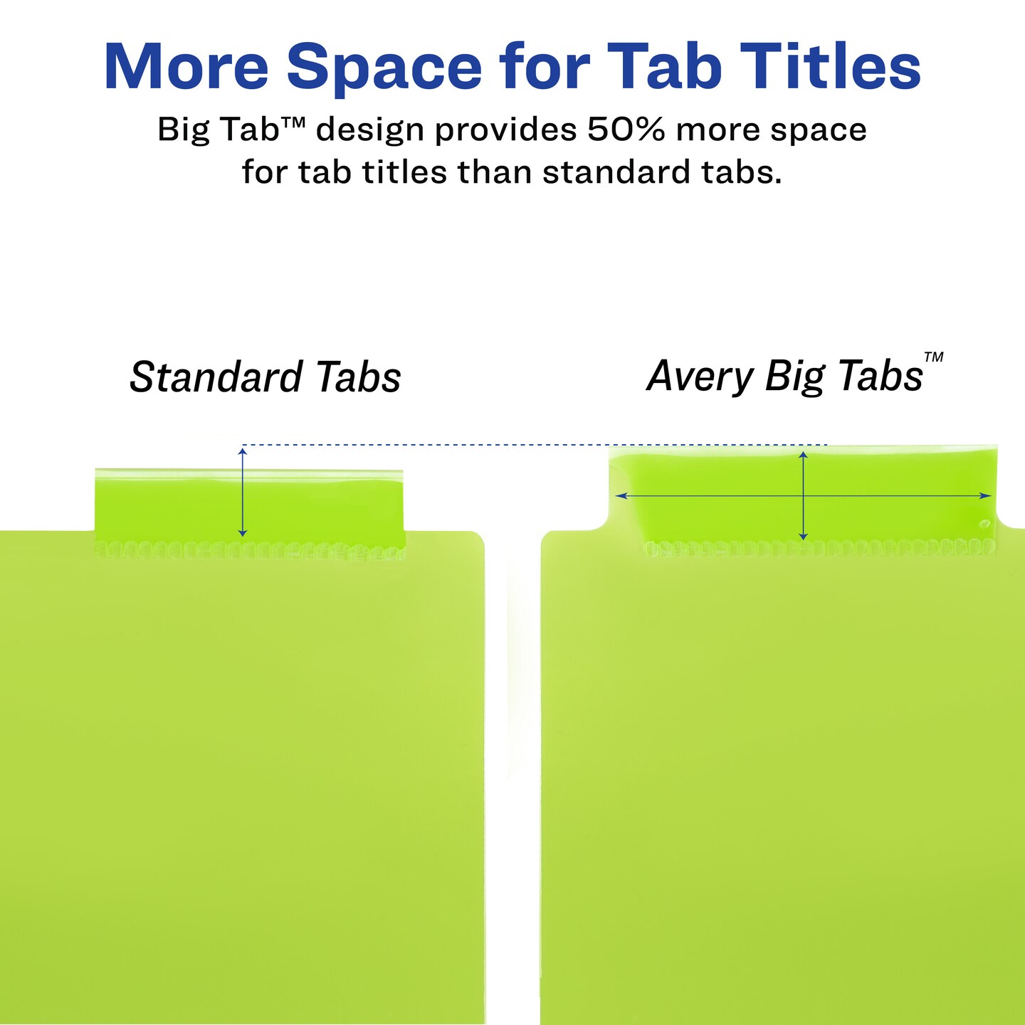Avery Big Tab Dividers for 3 Ring Binders, 8-Tab Set, Two-Pocket Plastic Binder Dividers, Insertable Big Tabs, Multicolor, Works With Sheet Protectors, 1 Set (11907) - 24 Pack
