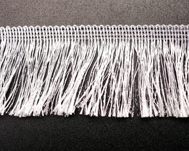 2&#x22; x 10 Yards Silver Fringe Trim Pack of 5