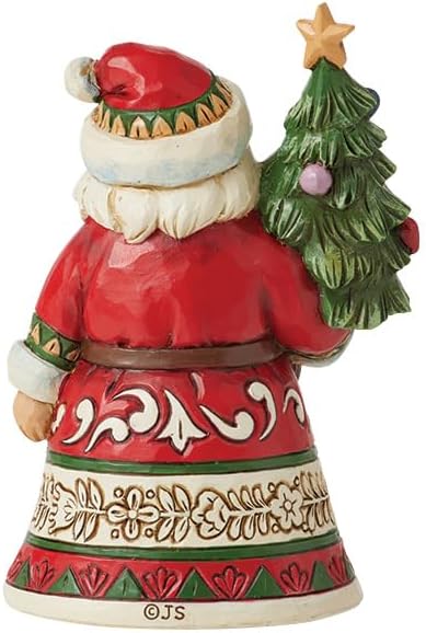 Jim Shore Heartwood Creek Four Seasons Mini Santa Holding Tree Figurine